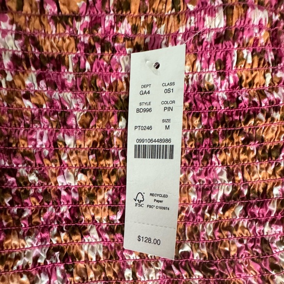 J. Crew Floral Pink and Orange Dress - Picture 3 of 3
